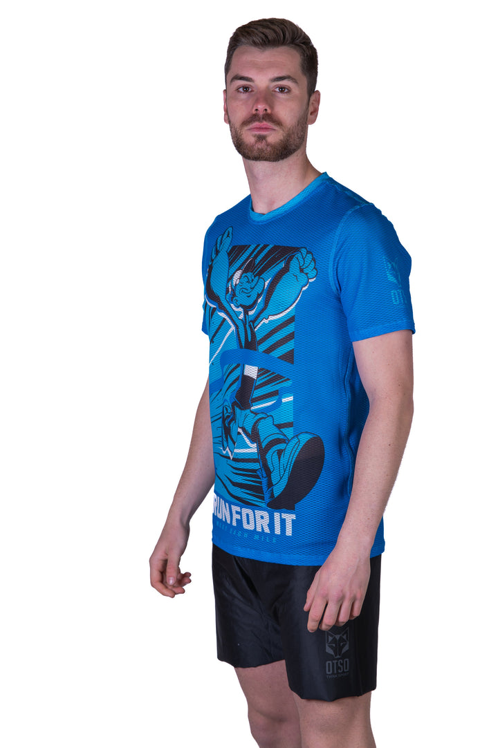 OTSO Men’s Short Sleeve  Popeye Run For It (メンズ半袖Tシャツ ポパイ ラン フォー イット)