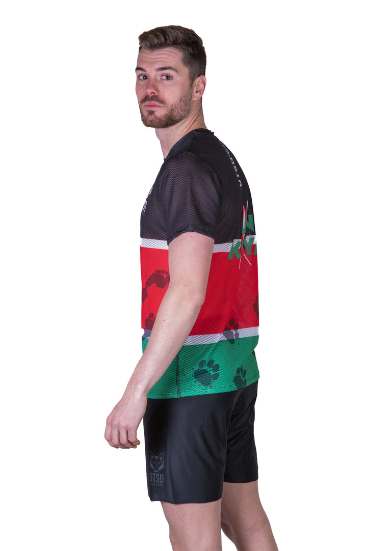OTSO Men's Run Kenya Short Sleeve T-Shirt (メンズ ラン・ケニア 半袖Tシャツ)