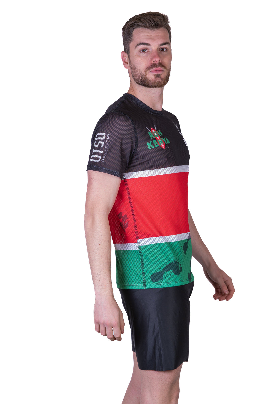 OTSO Men's Run Kenya Short Sleeve T-Shirt (メンズ ラン・ケニア 半袖Tシャツ)