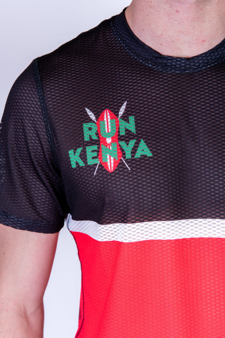 OTSO Men's Run Kenya Short Sleeve T-Shirt (メンズ ラン・ケニア 半袖Tシャツ)