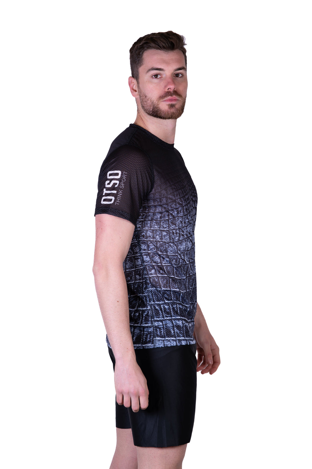 MEN'S SHORT SLEEVE SHIRT BLACK SNAKE(メンズ半袖Tシャツ ブラックスネーク)