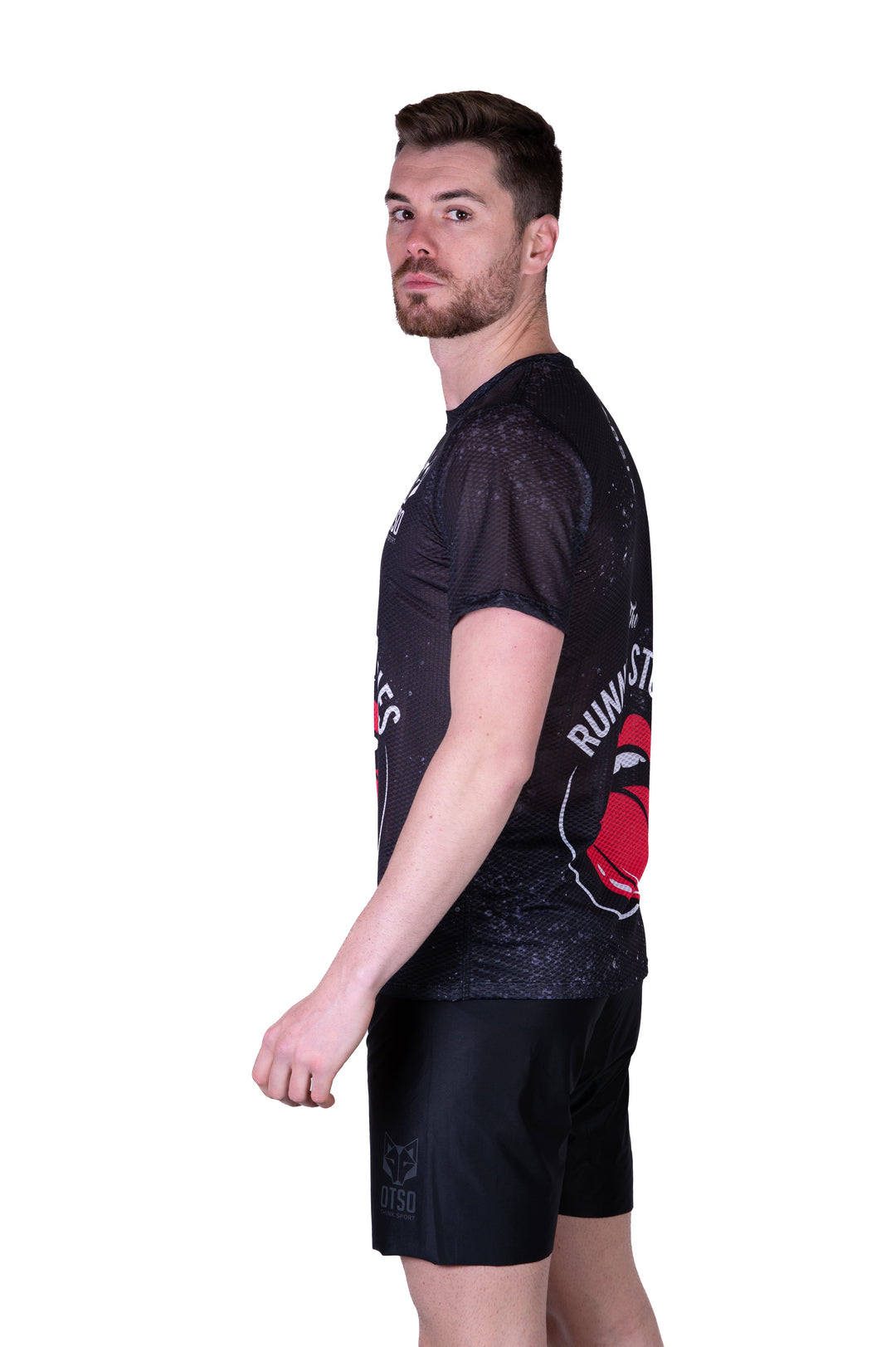 MEN'S SHORT SLEEVE SHIRT RUNNING STONES(メンズ半袖Tシャツ ランニングストーンズ)