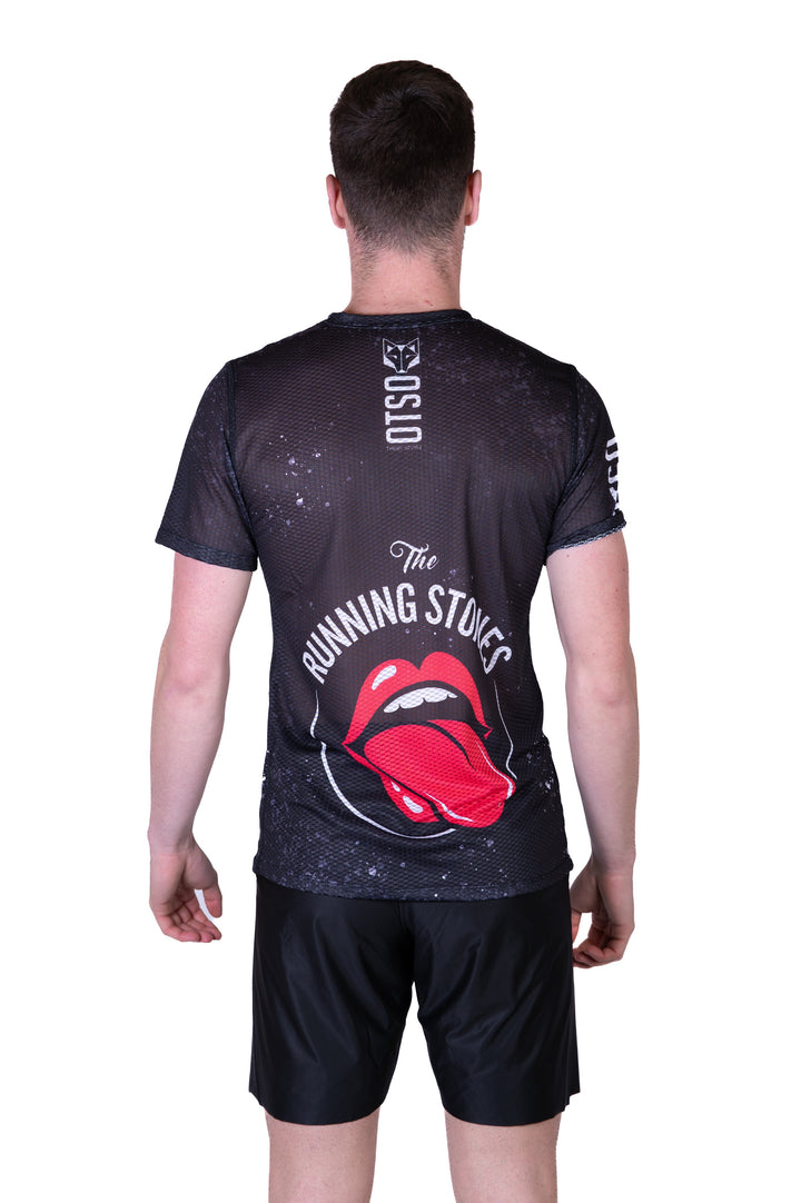 MEN'S SHORT SLEEVE SHIRT RUNNING STONES(メンズ半袖Tシャツ ランニングストーンズ)