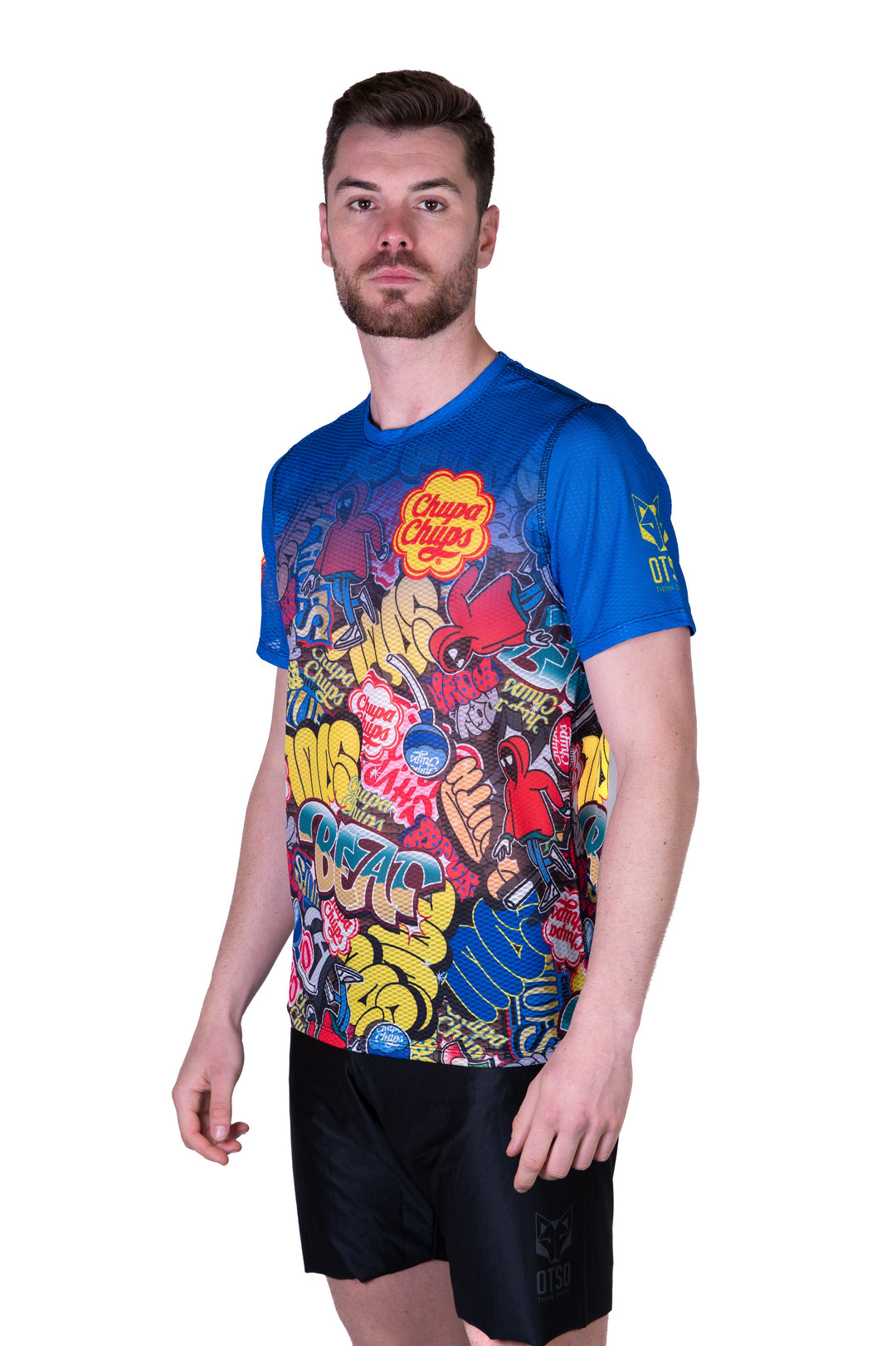 OTSO Men’s Short Sleeve Shirt Chupa Chups Graffiti (メンズ半袖Tシャツ チュッパチャップス グラフィティ)