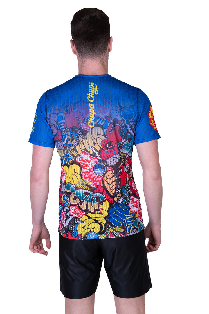OTSO Men’s Short Sleeve Shirt Chupa Chups Graffiti (メンズ半袖Tシャツ チュッパチャップス グラフィティ)