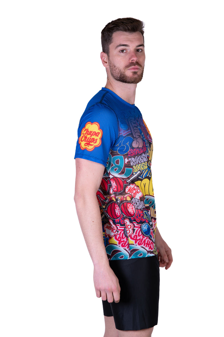OTSO Men’s Short Sleeve Shirt Chupa Chups Graffiti (メンズ半袖Tシャツ チュッパチャップス グラフィティ)