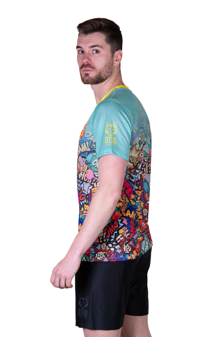 OTSO Men’s Short Sleeve Shirt Chupa Chups Cosmic (メンズ半袖Tシャツ チュッパチャップス コズミック)
