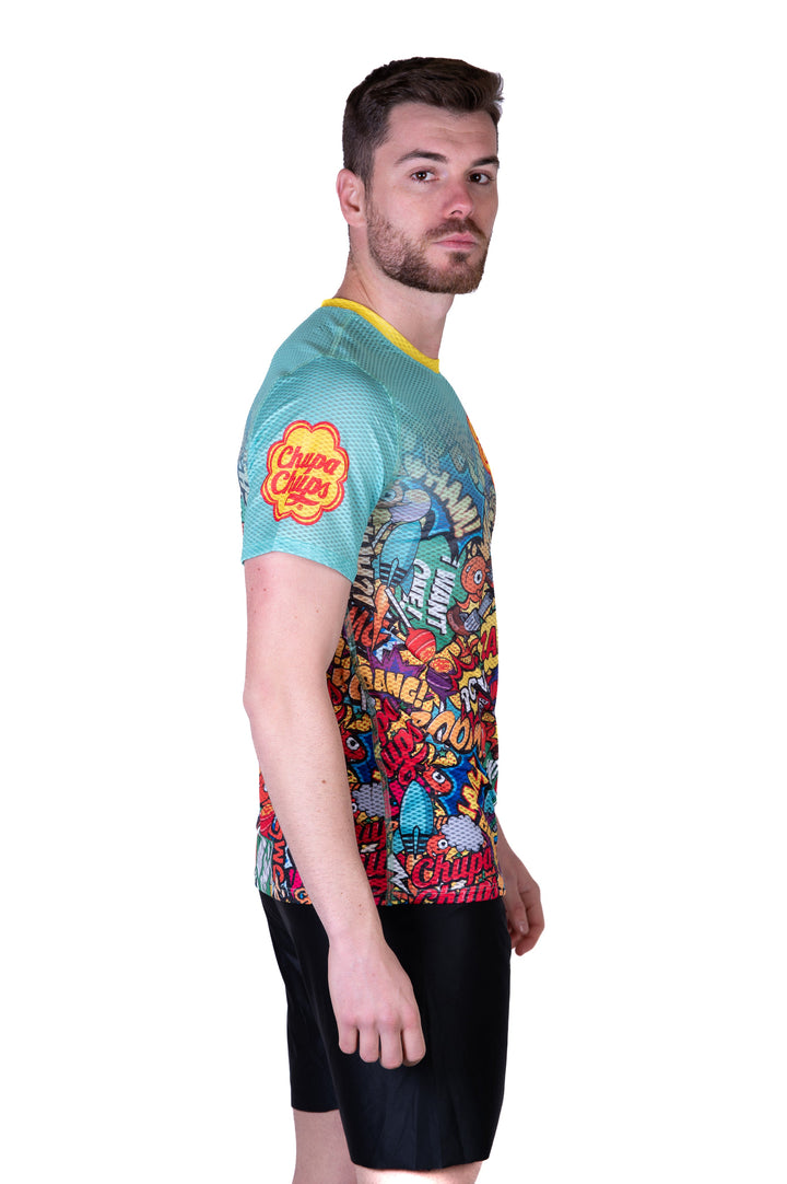 OTSO Men’s Short Sleeve Shirt Chupa Chups Cosmic (メンズ半袖Tシャツ チュッパチャップス コズミック)