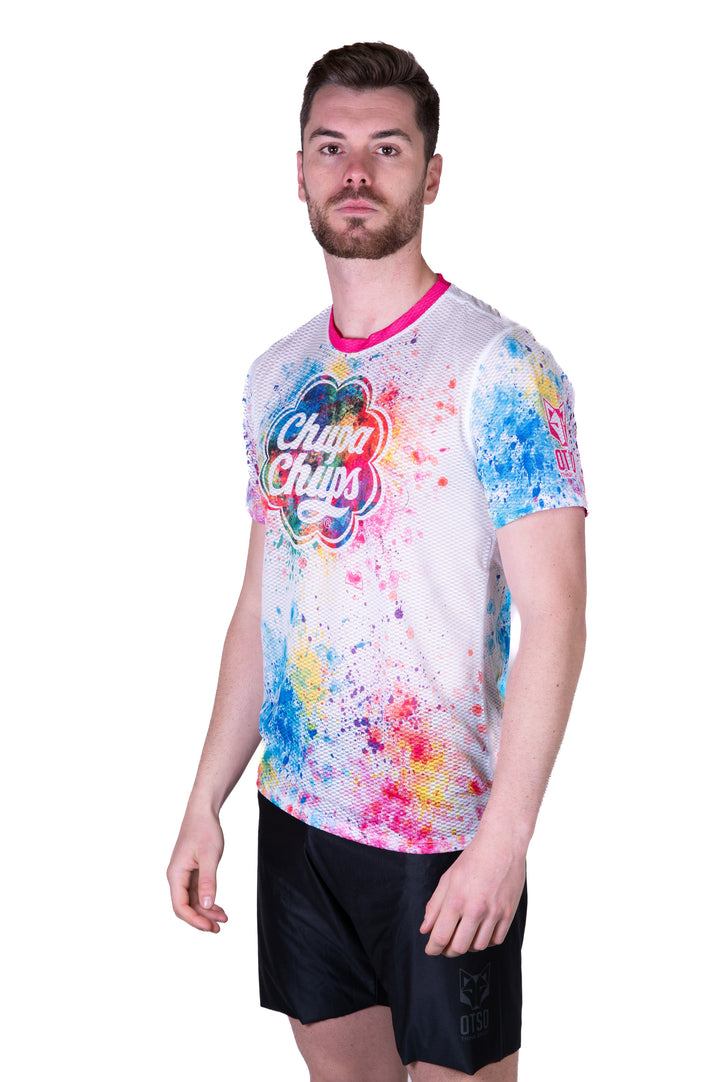 OTSO Chupa Chups Men's Paint Short Sleeve T-Shirt (チュッパチャプス メンズ・ペイント半袖Tシャツ)