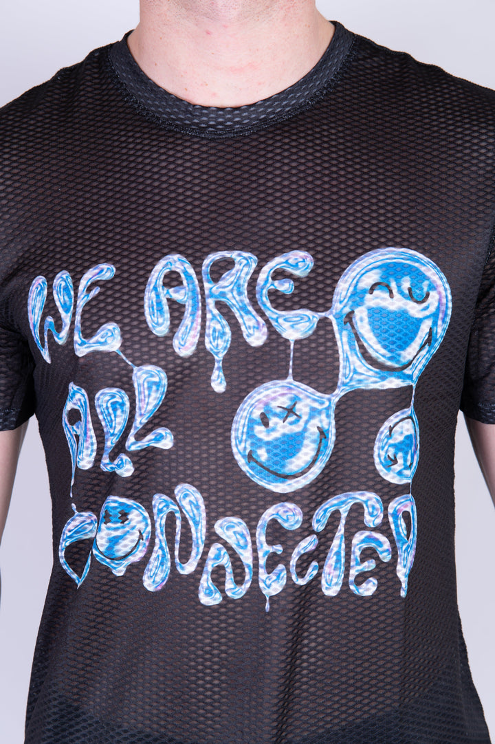 MEN'S SHORT SLEEVE SHIRT SMILEY WORLD CONNECTED(メンズ半袖Tシャツ スマイリーワールド コネクテッド)
