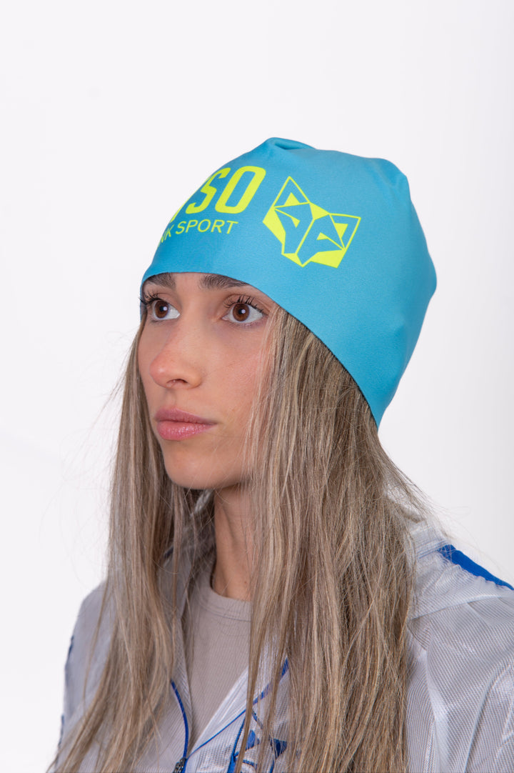 HAT LIGHT BLUE / FLUO YELLOW(スポーツキャップ ライトブルー&イエロー)
