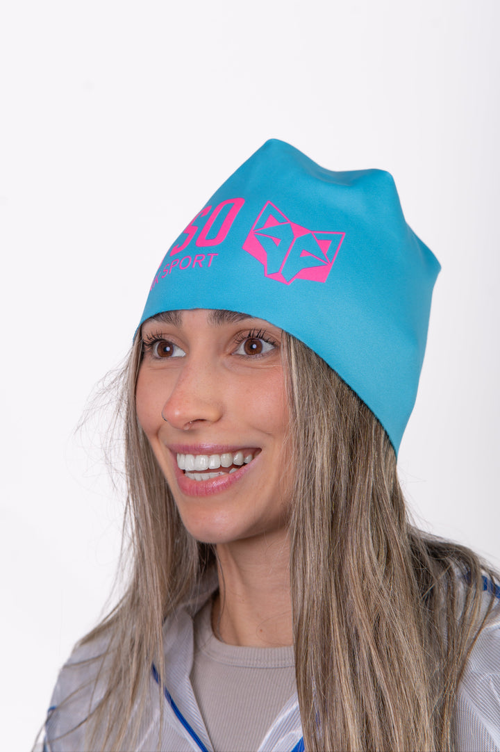 HAT LIGHT BLUE / FLUO PINK(スポーツキャップ ライトブルー&ピンク)