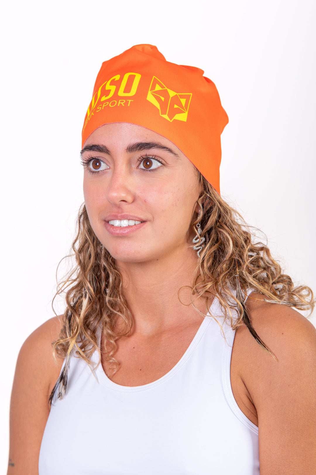 HAT FLUO ORANGE / FLUO YELLOW(スポーツキャップ オレンジ&イエロー)
