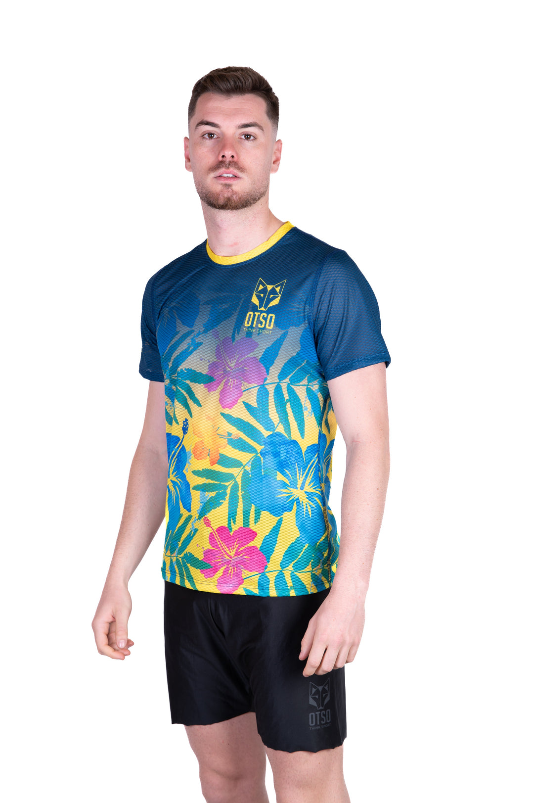 MEN'S SHORT SLEEVE SHIRT FLORAL(メンズ半袖Tシャツ フローラル)