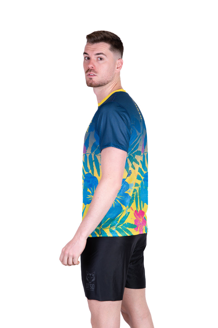 MEN'S SHORT SLEEVE SHIRT FLORAL(メンズ半袖Tシャツ フローラル)