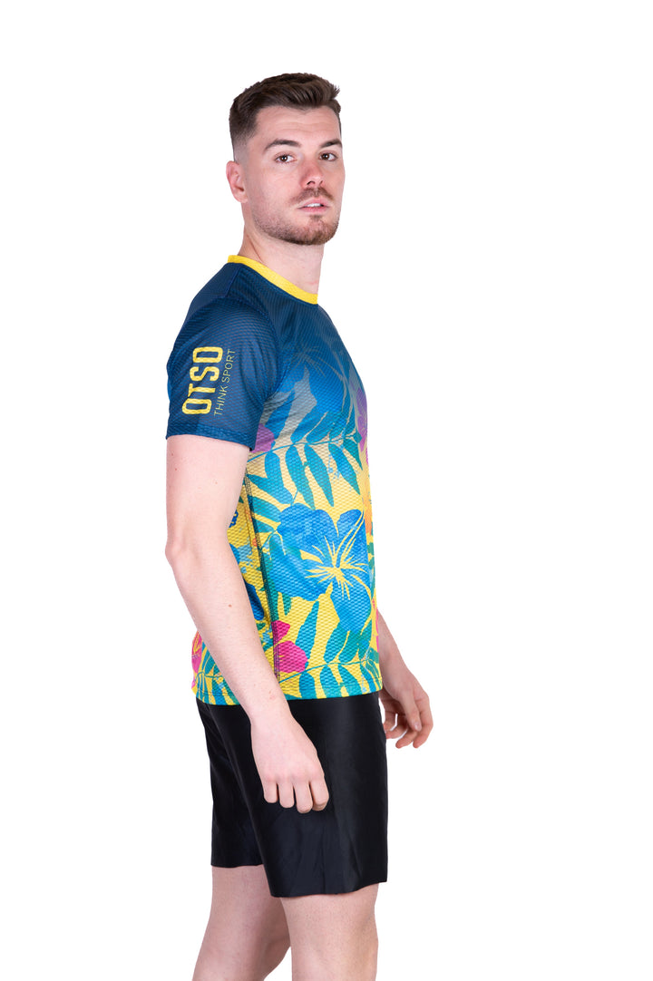 MEN'S SHORT SLEEVE SHIRT FLORAL(メンズ半袖Tシャツ フローラル)