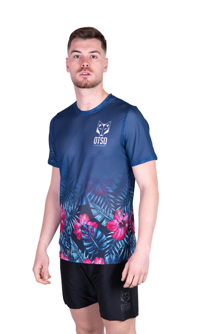 MEN'S SHORT SLEEVE SHIRT  TROPICAL DARK(メンズ半袖Tシャツ トロピカルダーク)