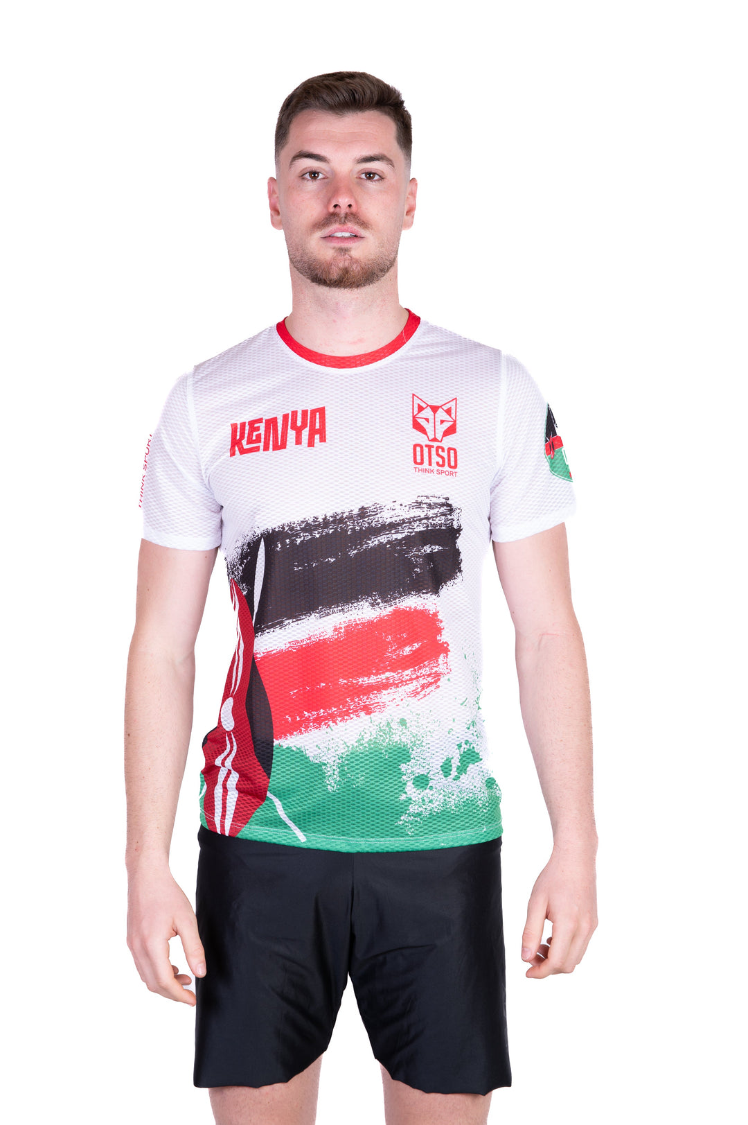 OTSO Kimbia Kenya Men's Short Sleeve T-Shirt (キンビアケニア メンズ半袖Tシャツ)