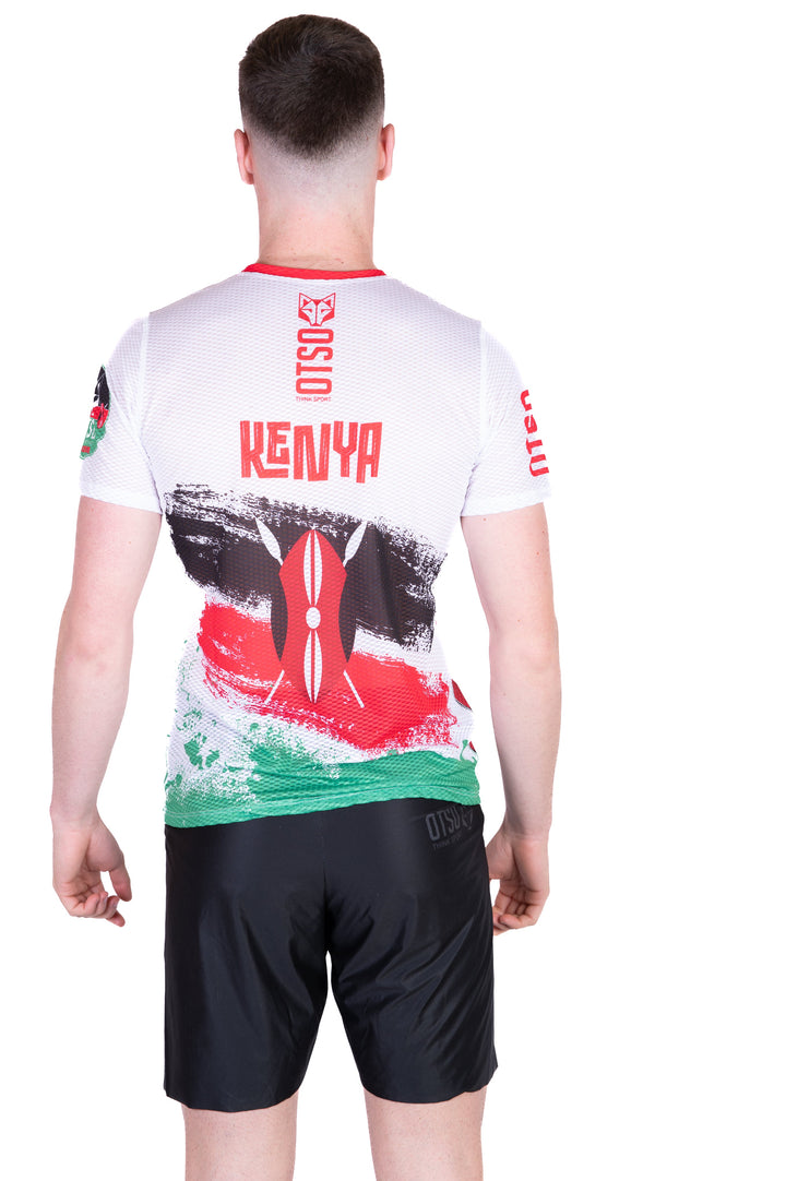 OTSO Kimbia Kenya Men's Short Sleeve T-Shirt (キンビアケニア メンズ半袖Tシャツ)