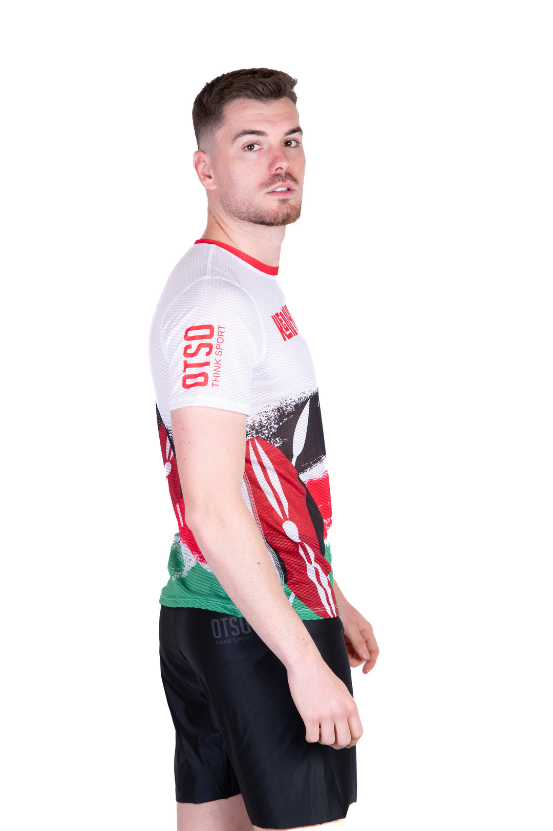 OTSO Kimbia Kenya Men's Short Sleeve T-Shirt (キンビアケニア メンズ半袖Tシャツ)