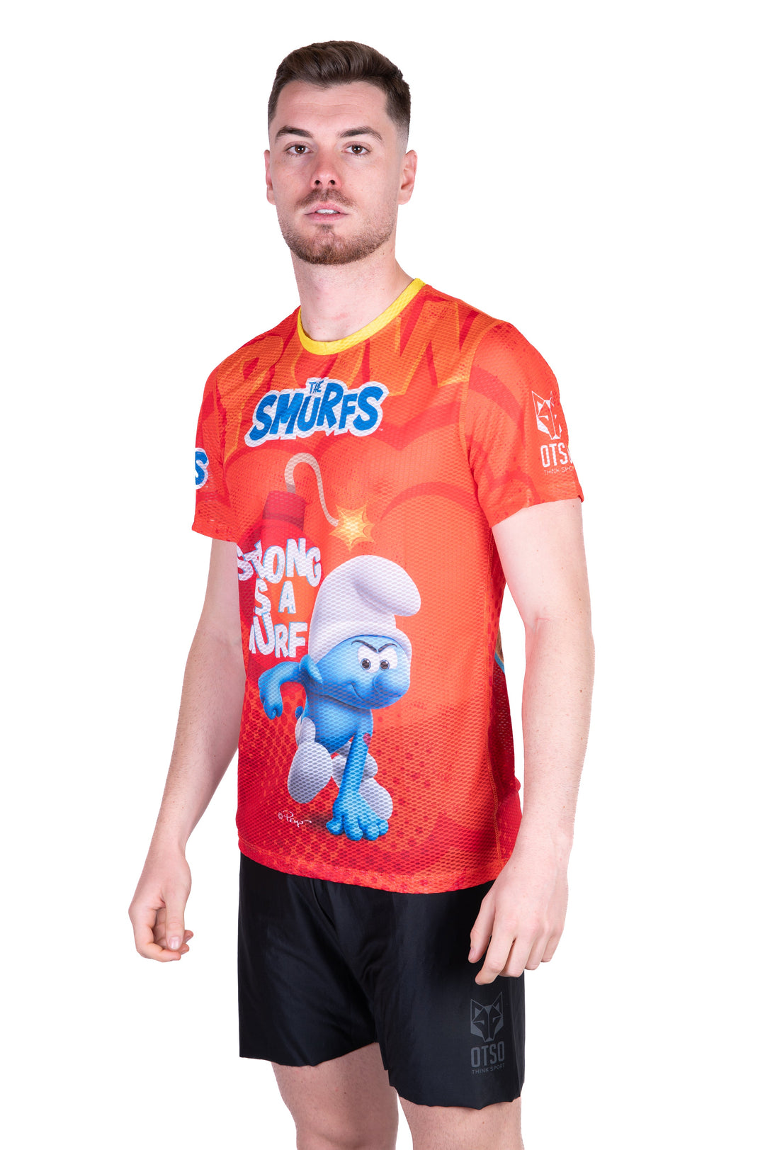 OTSO Men's Strong as a Smurf Short Sleeve T-Shirt (ストロング アズ スマーフ メンズ 半袖Tシャツ)