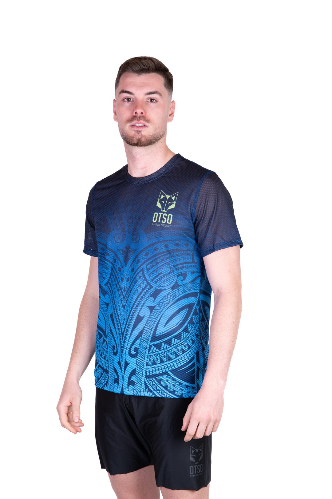 MEN'S SHORT SLEEVE SHIRT MAORI BLUE(メンズ半袖Tシャツ マオリブルー)