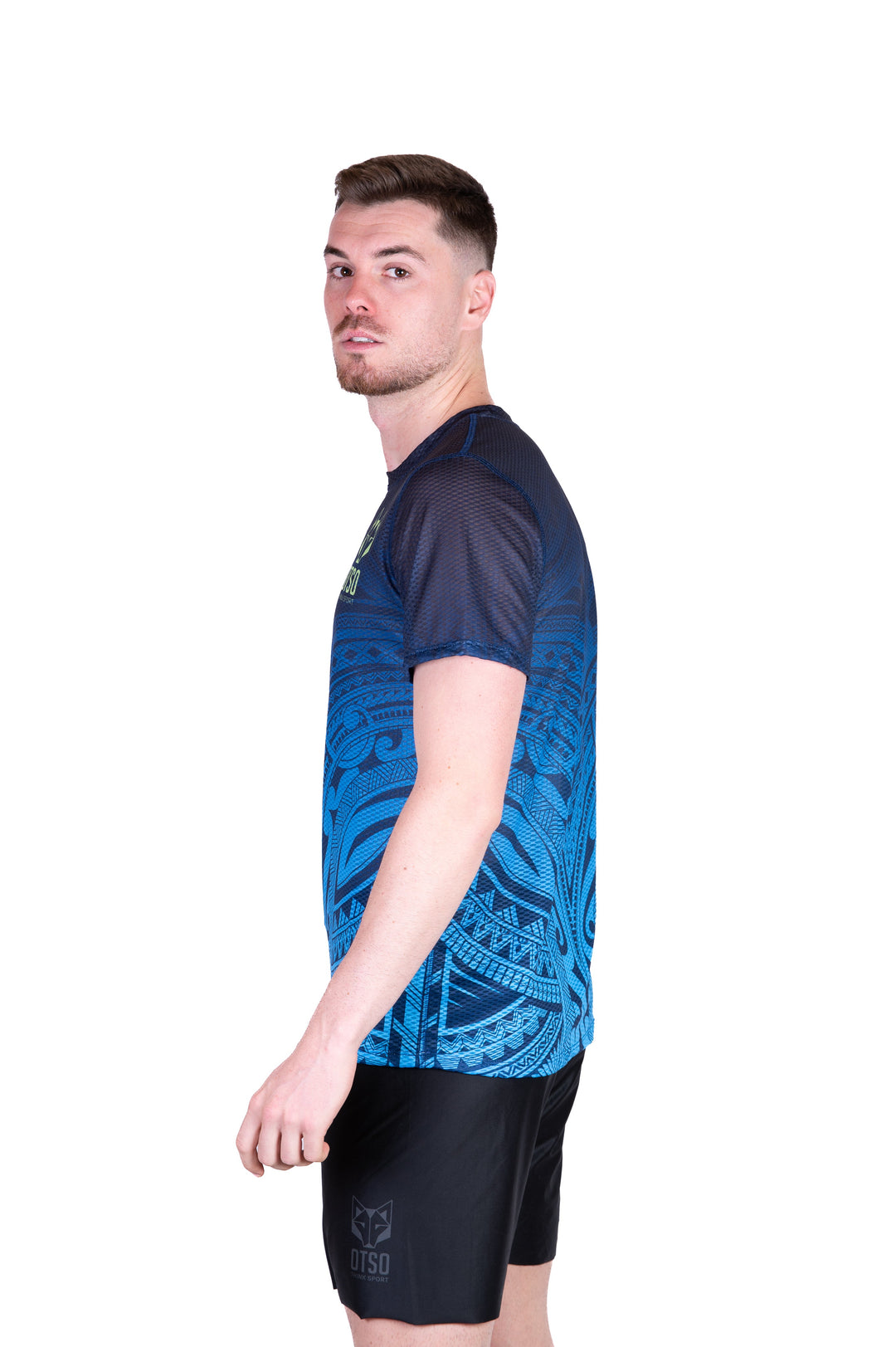 MEN'S SHORT SLEEVE SHIRT MAORI BLUE(メンズ半袖Tシャツ マオリブルー)