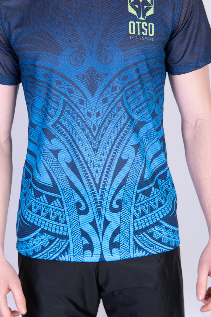 MEN'S SHORT SLEEVE SHIRT MAORI BLUE(メンズ半袖Tシャツ マオリブルー)