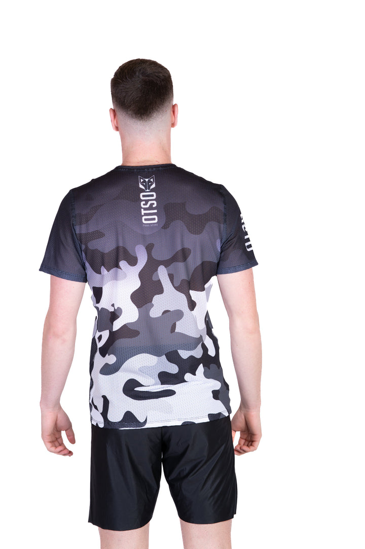 MEN'S SHORT SLEEVE SHIRT CAMO GREY (メンズ半袖Tシャツ 迷彩グレー)
