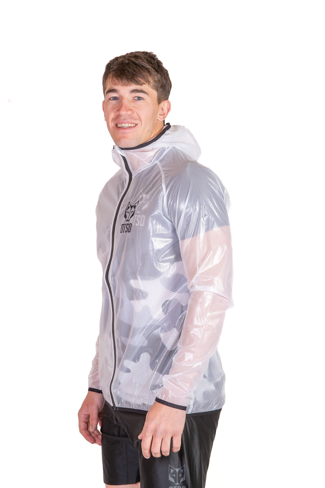 Waterproof Jacket Ultra Light White Black (ユニセックス ウォータープルーフジャケット ウルトラライト ホワイトxブラック)