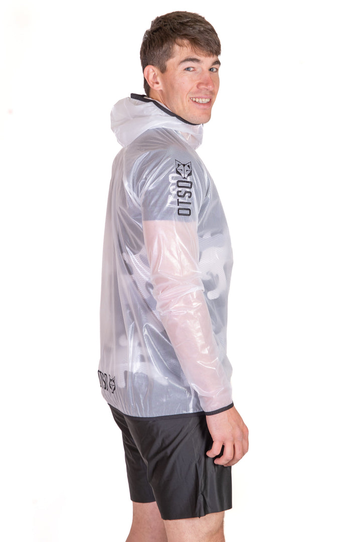 Waterproof Jacket Ultra Light White Black (ユニセックス ウォータープルーフジャケット ウルトラライト ホワイトxブラック)