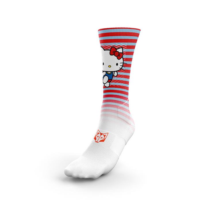 Multisports Socks Hi-Cut - Hello Kitty Stripe