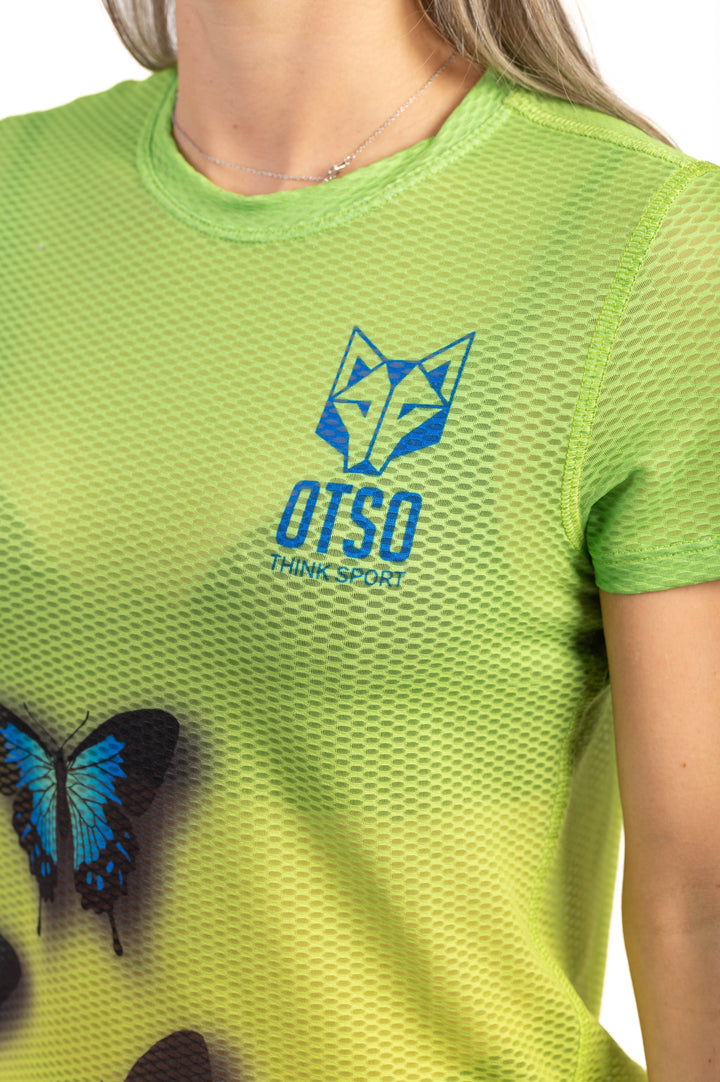 OTSO Butterfly Women's Short Sleeve T-Shirt (バタフライ レディース半袖Tシャツ)