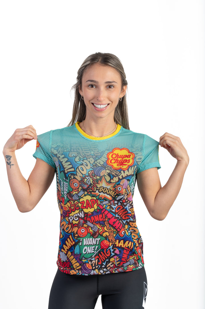 OTSO Women’s Short Sleeve Shirt Chupa Chups Cosmic (レディース半袖Tシャツ チュッパチャップス コズミック)