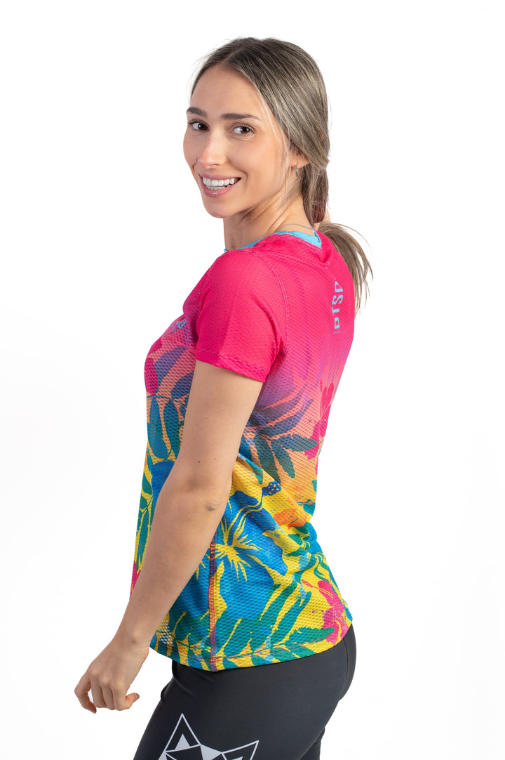 WOMEN'S SHORT SLEEVE SHIRT FLORAL(レディース半袖Tシャツ フローラル)