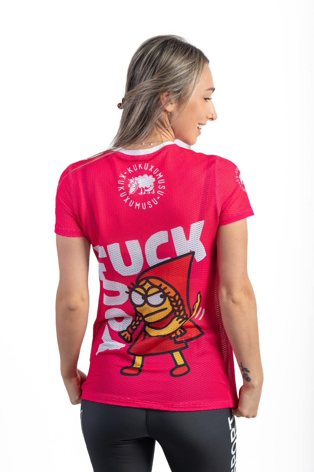 OTSO Kukuxumusu Women's Short Sleeve T-Shirt Fuck You (ククスムス Fxxk You レディース半袖Tシャツ)