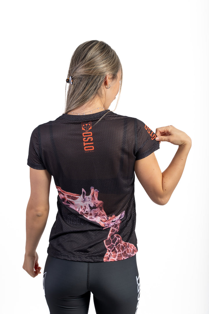 WOMEN'S SHORT SLEEVE SHIRT GIRAFFE(レディース半袖Tシャツ ジラフ)