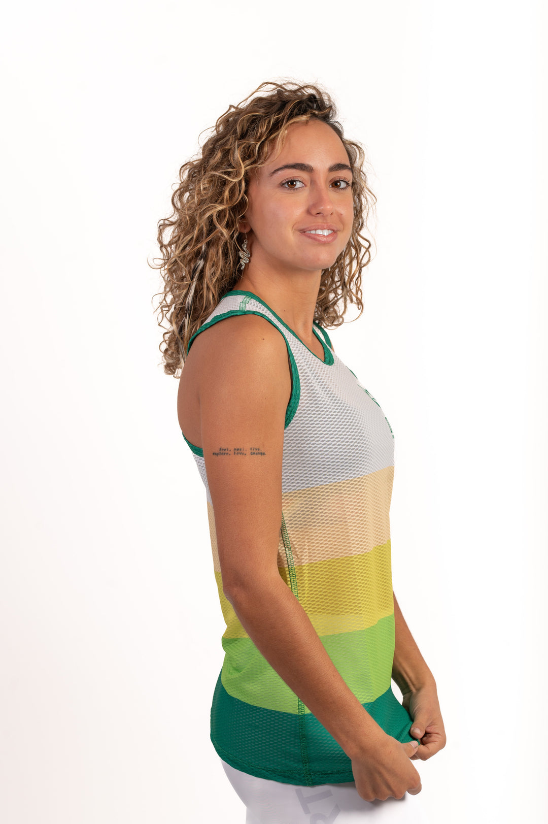 WOMEN'S SINGLET GREEN(レディース ノースリーブシャツ グリーン)