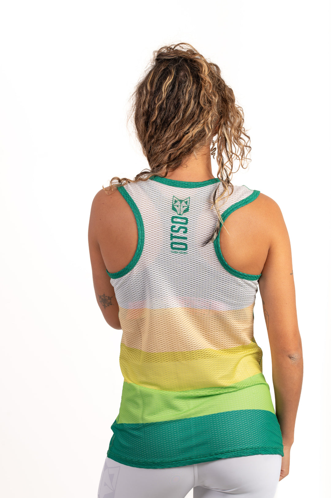 WOMEN'S SINGLET GREEN(レディース ノースリーブシャツ グリーン)