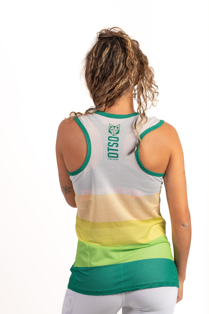 WOMEN'S SINGLET GREEN(レディース ノースリーブシャツ グリーン)