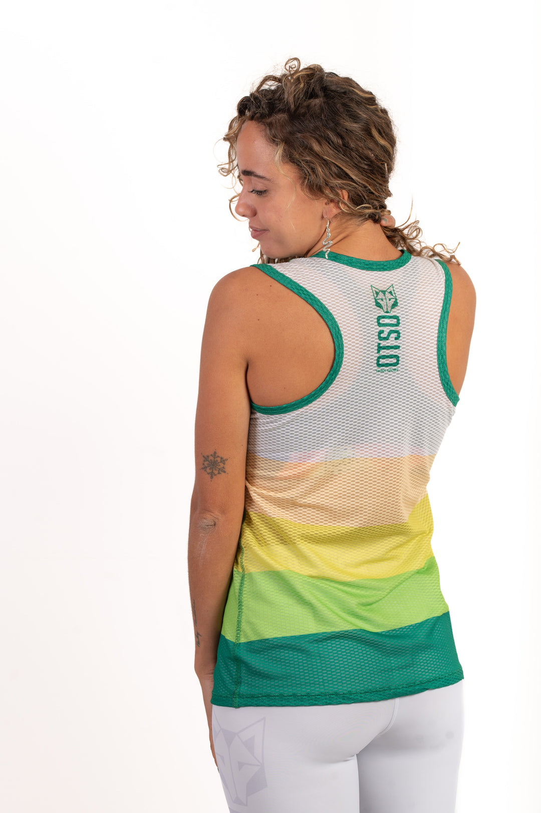 WOMEN'S SINGLET GREEN(レディース ノースリーブシャツ グリーン)