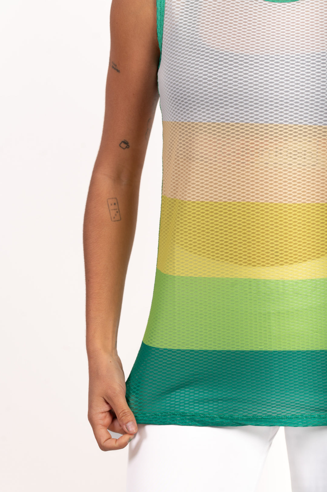 WOMEN'S SINGLET GREEN(レディース ノースリーブシャツ グリーン)