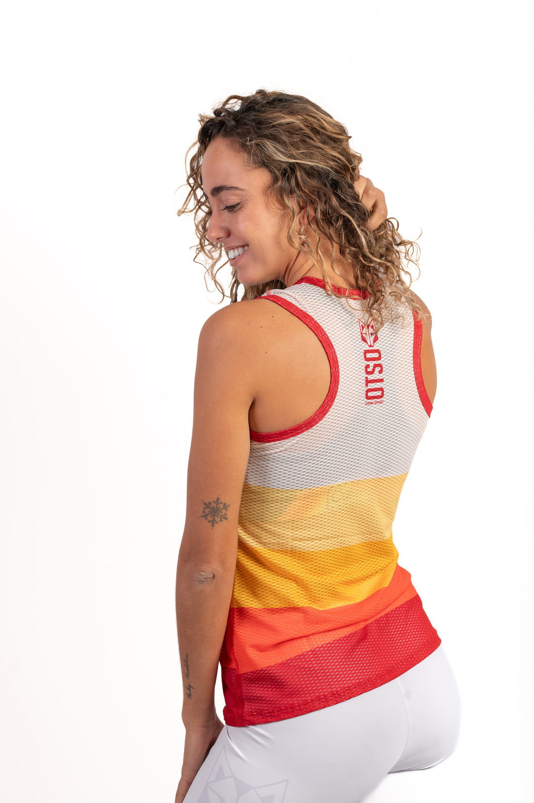 WOMEN'S SINGLET ORANGE(レディース ノースリーブシャツ オレンジ)