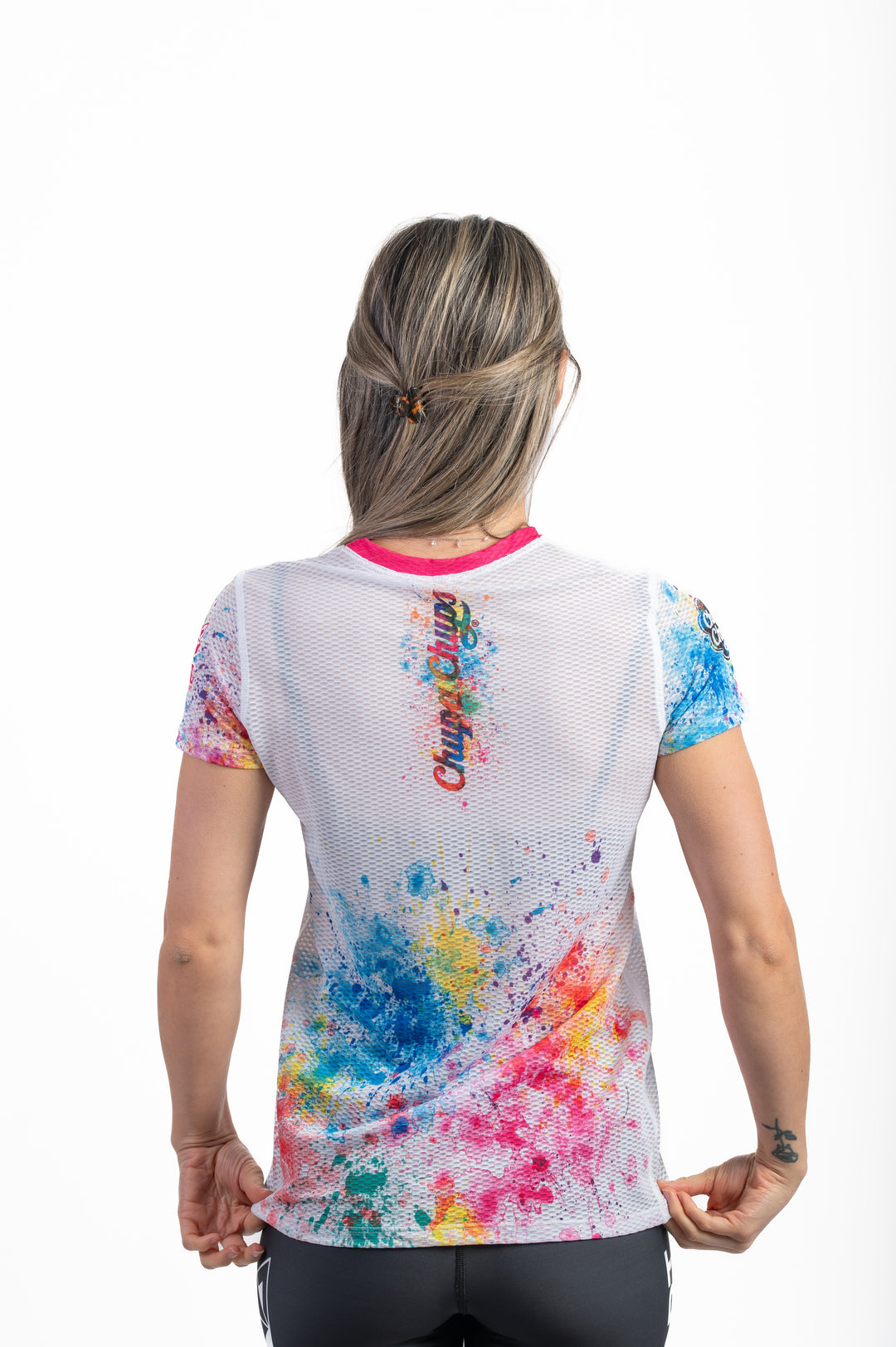 OTSO Chupa Chups Women's Short Sleeve T-Shirt Paint (チュッパチャプス ペイント レディース半袖Tシャツ)
