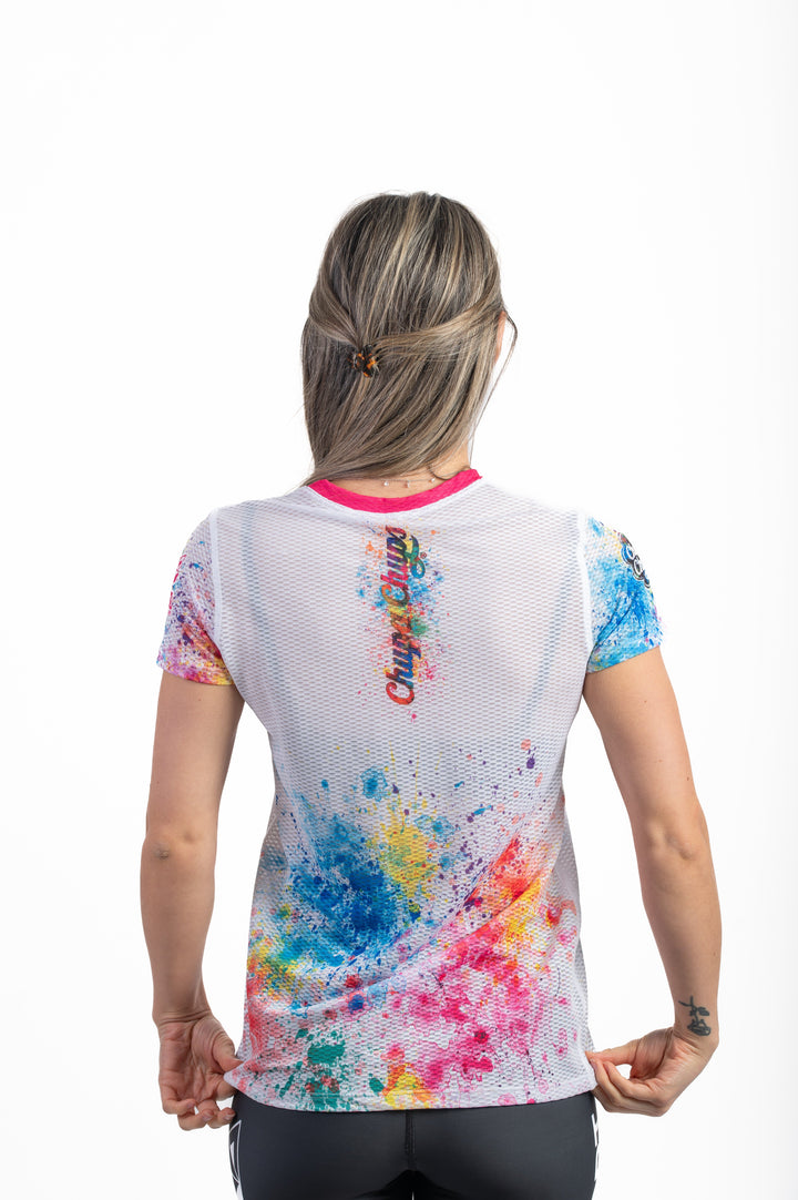 OTSO Chupa Chups Women's Short Sleeve T-Shirt Paint (チュッパチャプス ペイント レディース半袖Tシャツ)