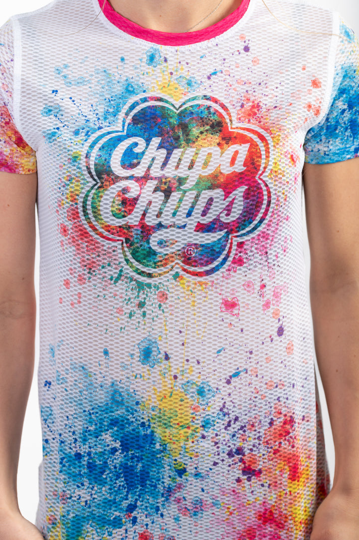 OTSO Chupa Chups Women's Short Sleeve T-Shirt Paint (チュッパチャプス ペイント レディース半袖Tシャツ)