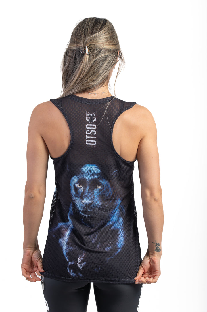 WOMEN'S SINGLET PANTHER(レディース ノースリーブシャツ 黒ヒョウ)