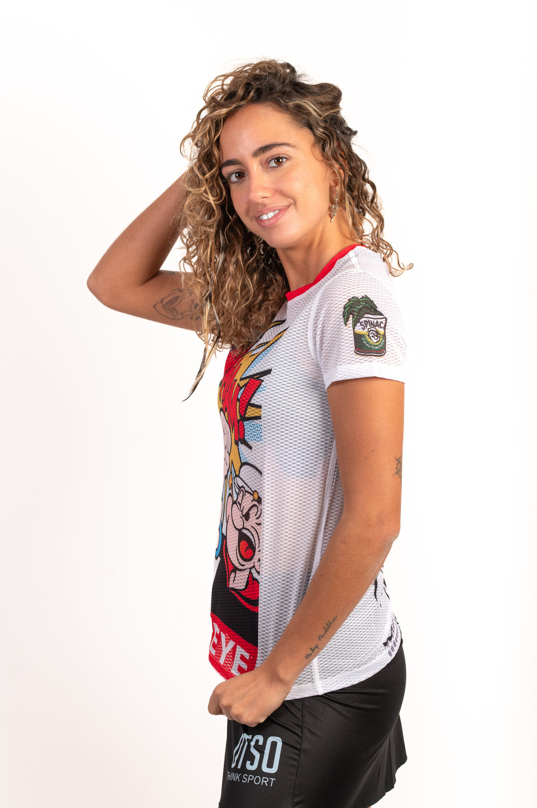 OTSO Women's T-Shirt Popeye Pop Art (レディース半袖Tシャツ ポパイ ポップアート)