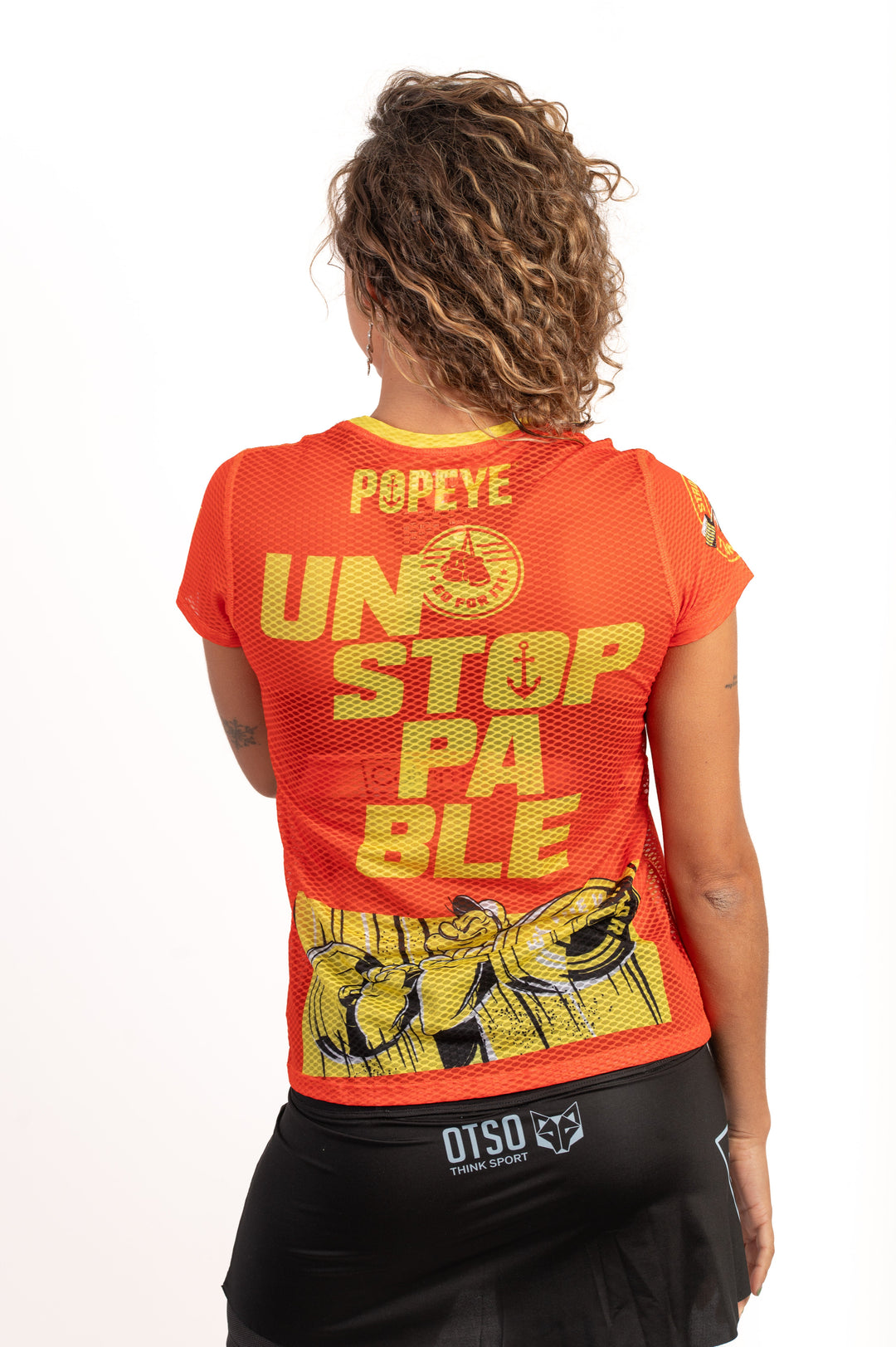 OTSO Women's T-Shirt Popeye Unstoppable (レディース半袖Tシャツ ポパイ アンストッパブル)