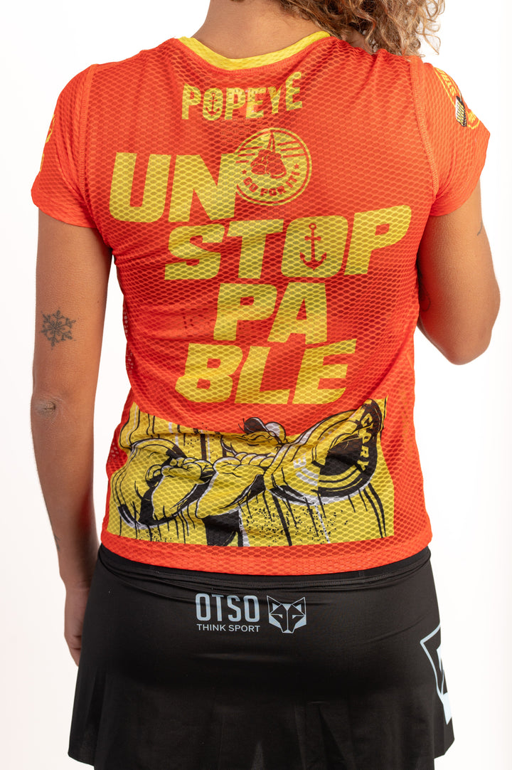 OTSO Women's T-Shirt Popeye Unstoppable (レディース半袖Tシャツ ポパイ アンストッパブル)